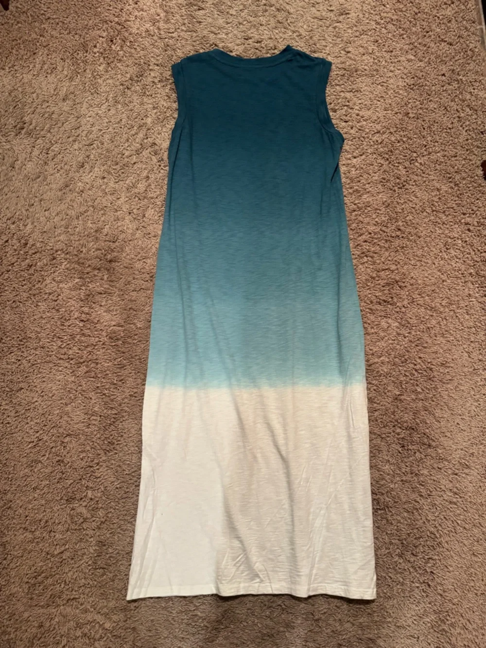 NWT Universal Thread Sz Medium Blue to White Ombre Sleeveless Maxi Dress - Picture 5 of 6